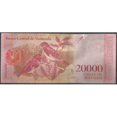 Venezuela, 20.000 Bolivares 13 Dic 2017 D 8 Dig P99b