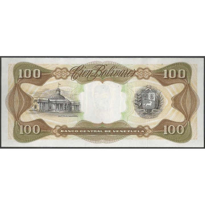 Venezuela 100 Bolivares 13 Oct 1998 L 8 Dig P66g reverso