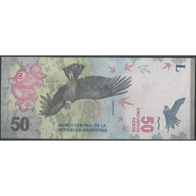 Argentina, 50 Pesos ND2018 Serie L P363