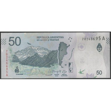 Argentina, 50 Pesos ND2018 Serie L P363