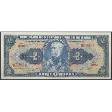 Brasil, 2 Cruzeiros ND1954-8 Firma 6 P151b