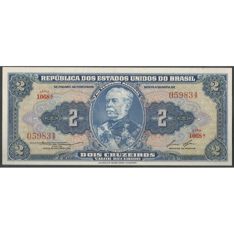 Brasil, 2 Cruzeiros ND1954-8 Firma 6 P151b