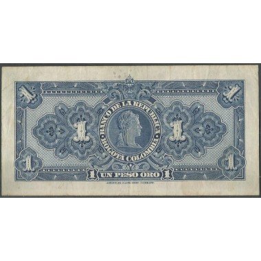 Billete de 1 Peso 1 ene 1950 7 dig. BGW041