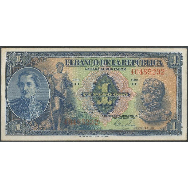 Billete de 1 Peso 1 ene 1954 BGW044