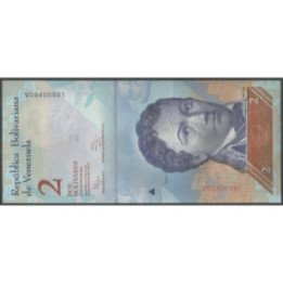 Venezuela 2 Bolivares 19 Ago 2014 V 8 Dig P88g