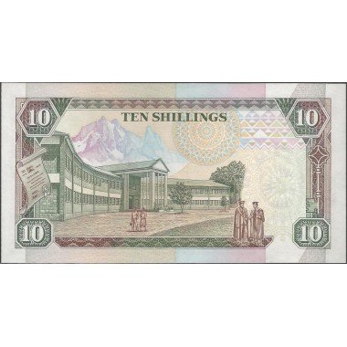Kenya, 10 Shillings 1 Ene 1994 P24f