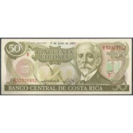 Costa Rica 50 Colones 2 Jun 1993 P257a