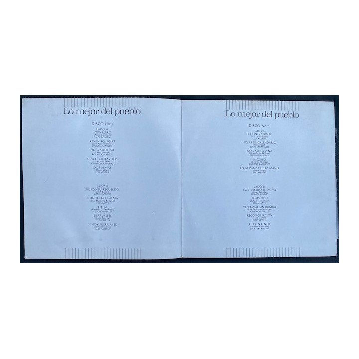 Lo mejor del pueblo (3 Vinilos)- Colombia reverso