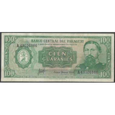 Paraguay, 100 Guaranies L1952 (82) P205