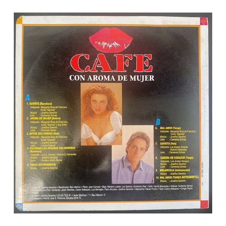 Cafe con aroma de mujer - Colombia 1994 reverso
