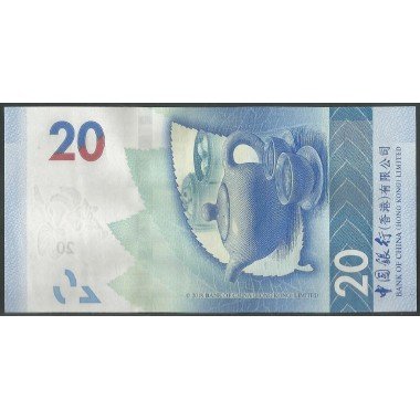 Hong Kong - Bank of China, 20 Dollars 1 Ene 2021 P348