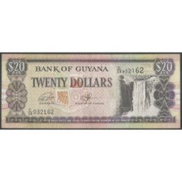 Guyana 20 Dollars ND1996 Firma 15 P30f