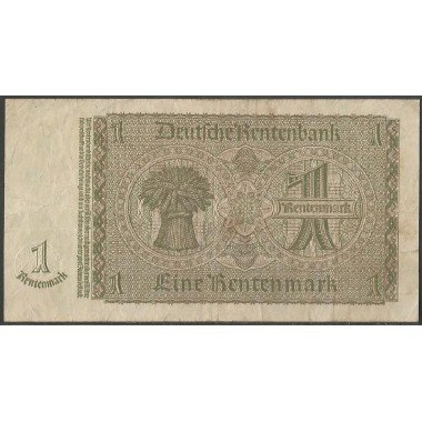 Alemania Weimar, 1 Rentenmark 30 Ene 1937 P173b