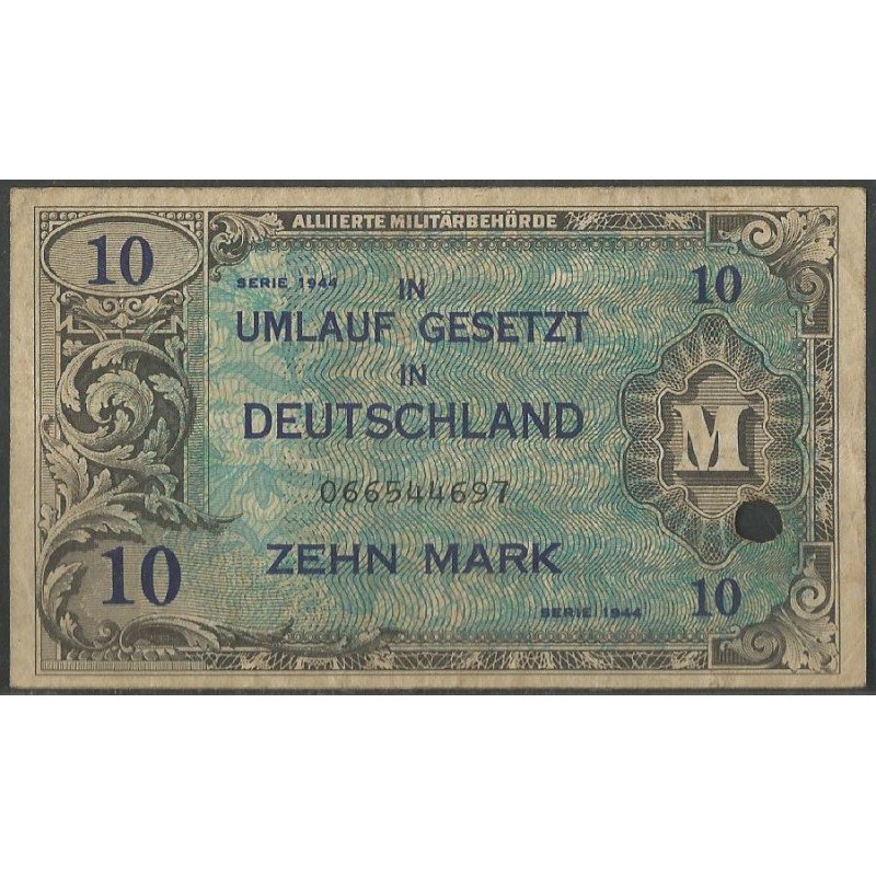 Alemania, 10 Mark 1944 P194b