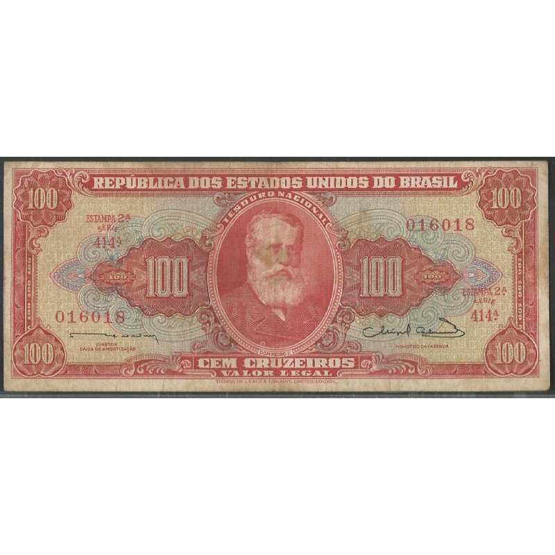 Brasil, 100 Cruzeiros ND1963 P180
