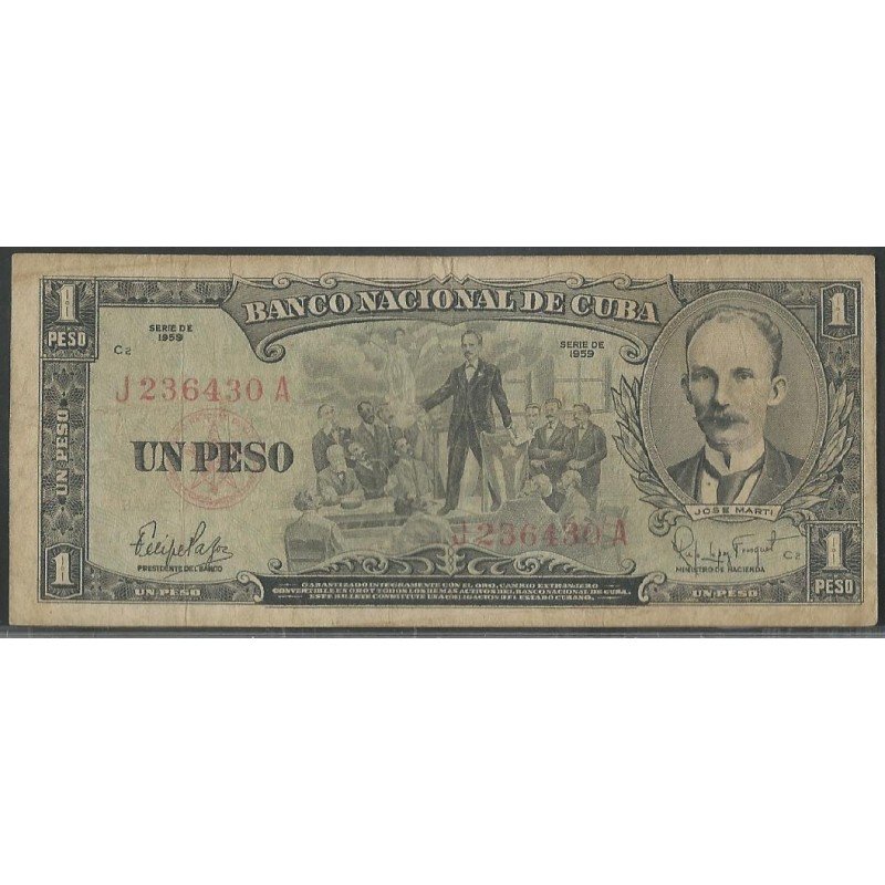 Cuba, 1 Peso 1959 P90