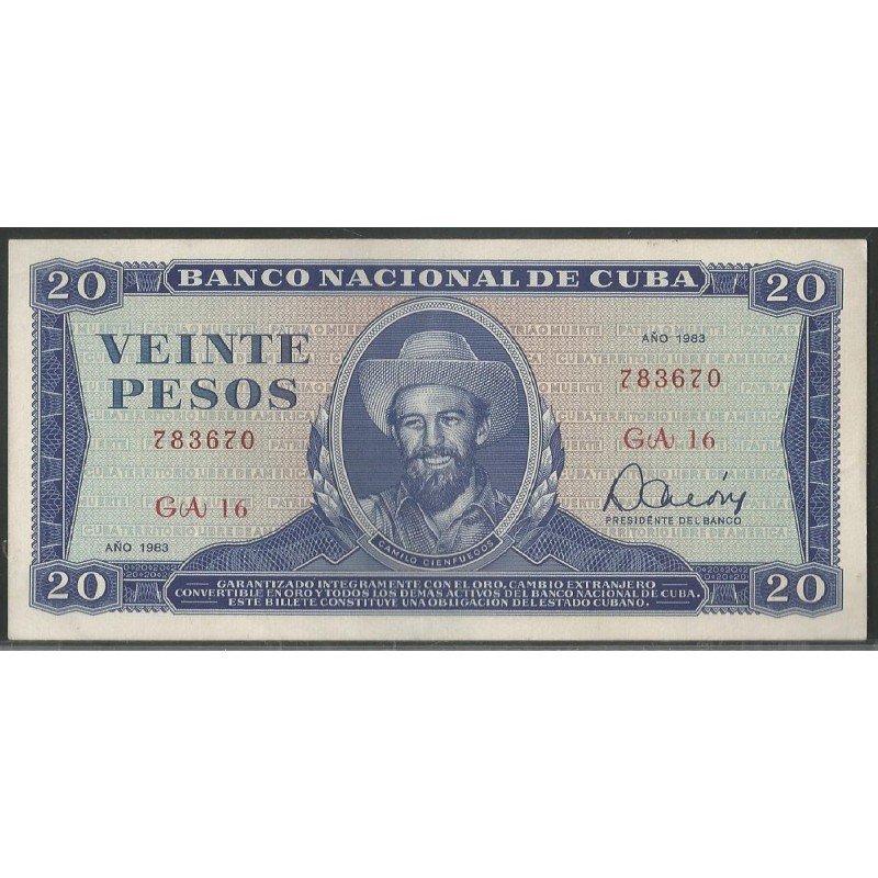 Cuba, 20 Pesos 1983 P105c