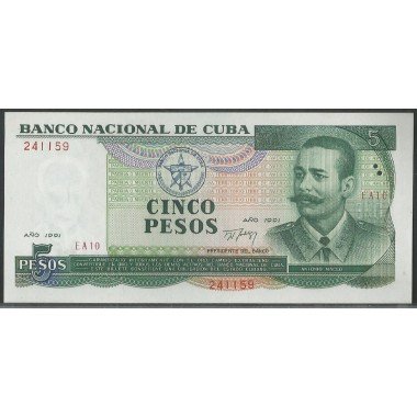 Cuba, 5 Pesos 1991 P108