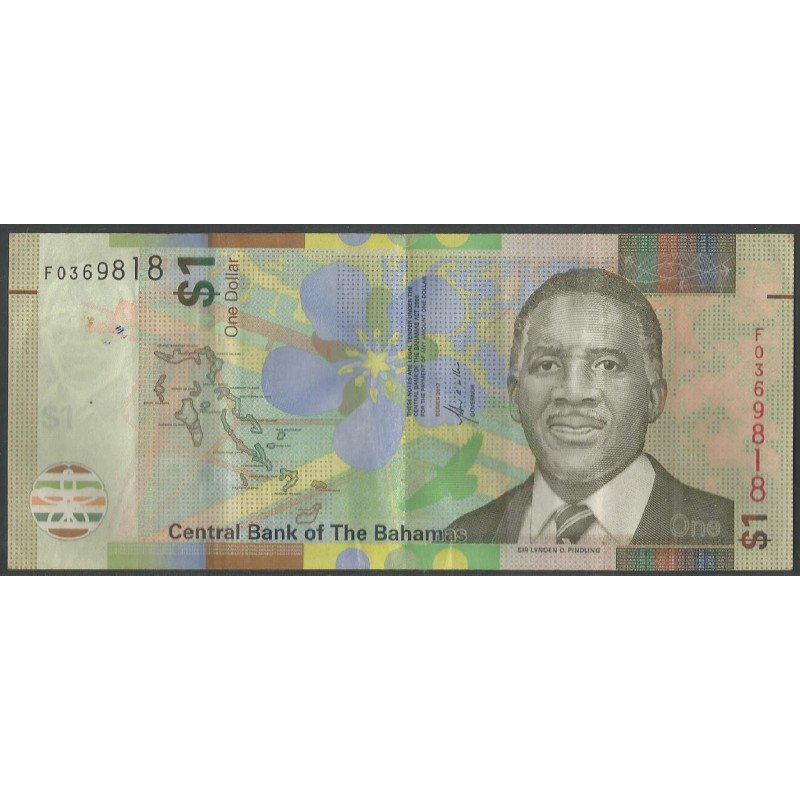 Bahamas, 1 Dollar 2017 P77a