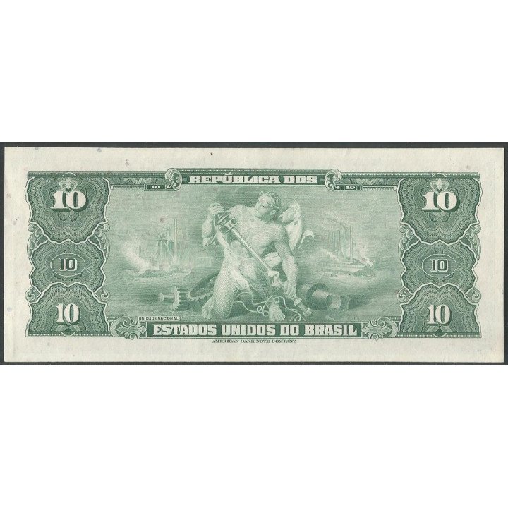 Brasil 10 Cruzeiros ND1963 Firma 12 P167b reverso