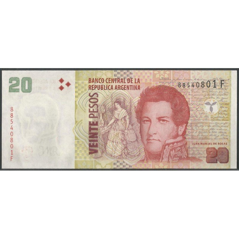 Argentina, 20 Pesos ND2018 Serie F P355c