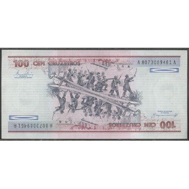 Brasil, 100 Cruzeiros ND1984 P198b