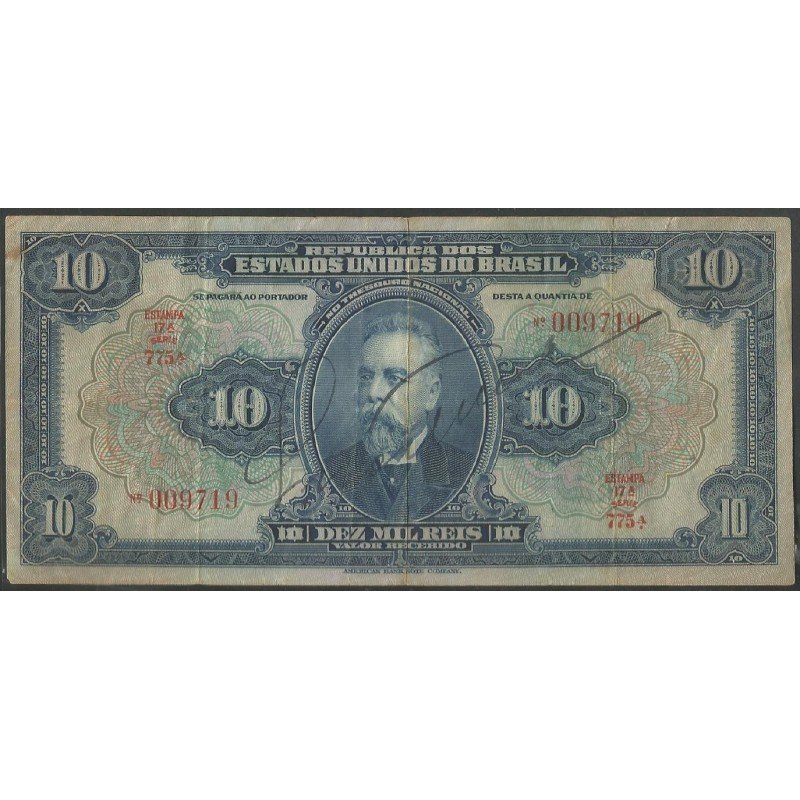 Brasil, 10 Cruzeiros ND1942 P126