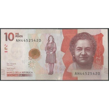 Billete de 10.000 Pesos 23 Jul 2019 AH BGWNF10-9