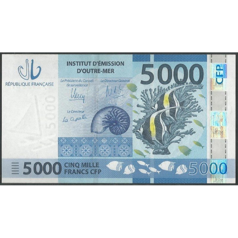 Territorios Franceses del Pacifico, 5.000 Francs ND2014 P7