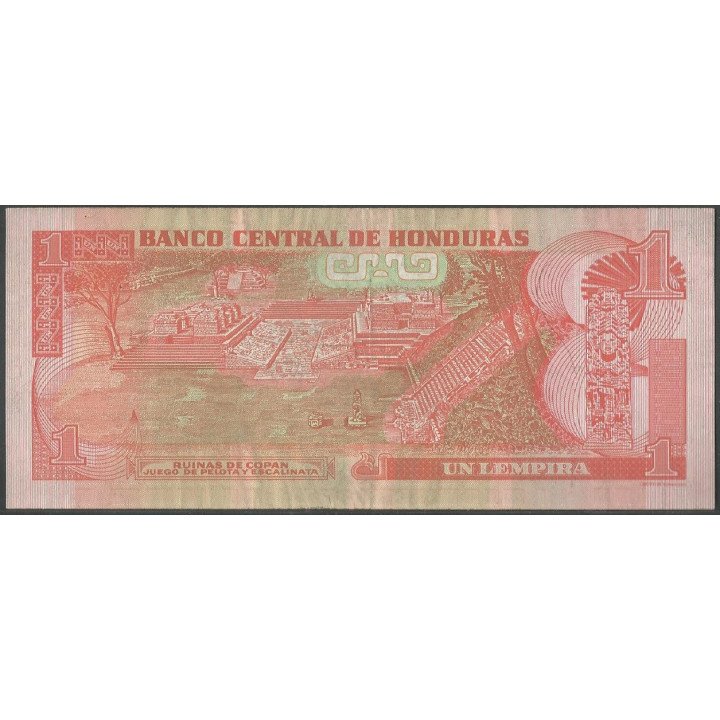 Honduras 1 Lempira 17 Abr 2008 P89a reverso