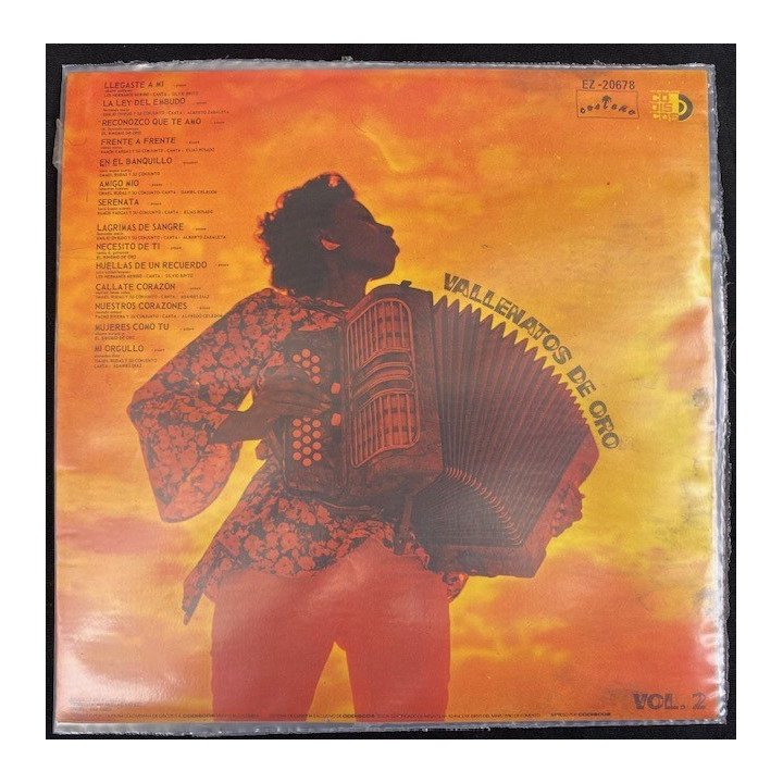Vallenatos de oro Vol 2 - Colombia reverso