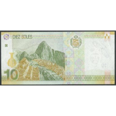 Peru, 10 Soles 10 Mar 2016 P192