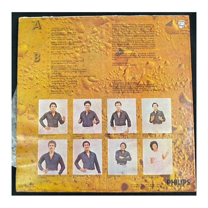 El doble poder Tesoro musical - Colombia 1982 reverso