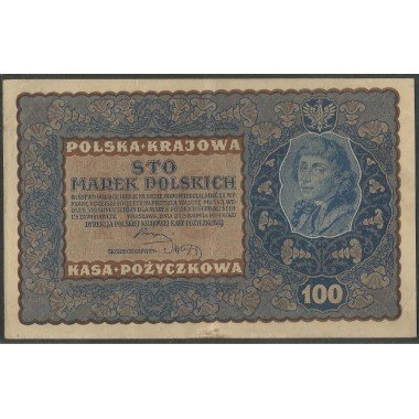 Polonia, 100 Marek 23 Ago 1919 P27