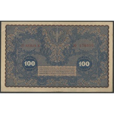 Polonia, 100 Marek 23 Ago 1919 P27