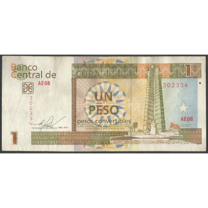 Cuba 1 Peso Convertible 2013 PFX46