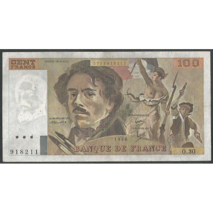 Francia 100 Francs 1980 P154b