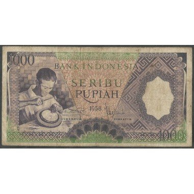 Indonesia, 1.000 Rupias 1958 P62
