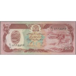 Afganistan 100 Afghanis 1991 P58c