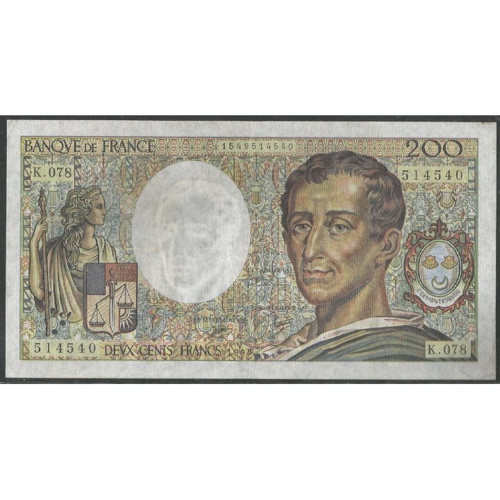 Francia 200 Francs 1990 P155d