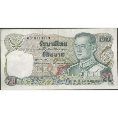 Tailandia, 20 Bath ND1981 Firma 60 P88