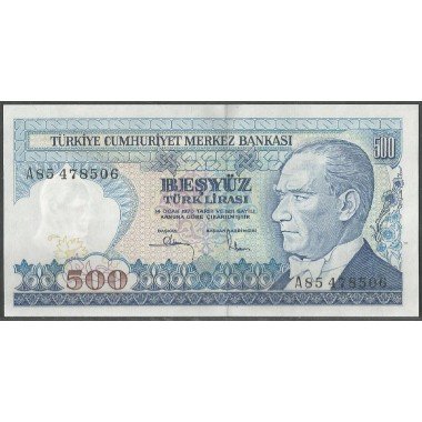 Turkya, 500 Liras L1970 (1983) P195