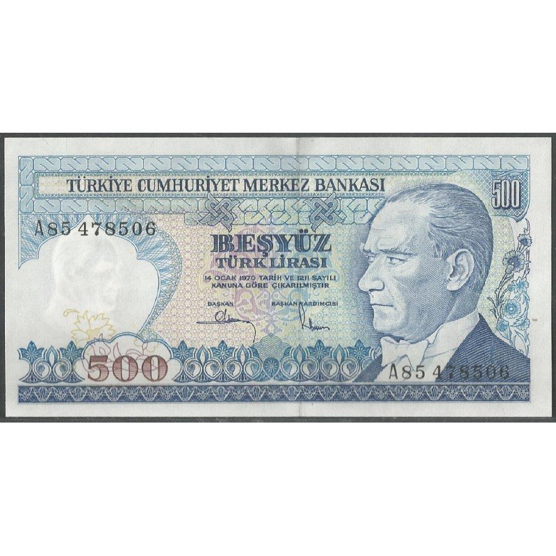 Turkya, 500 Liras L1970 (1983) P195