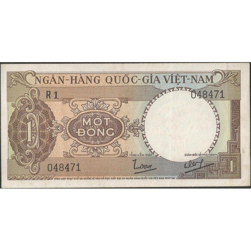 Vietnam Sur, 1 Dong ND1964 P15a