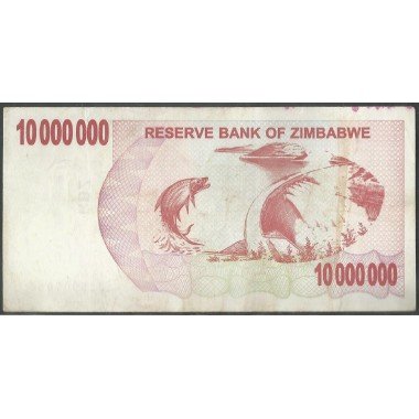 Zimbabwe, 10.000.000 Dollars 1 Ene 2008 P55a