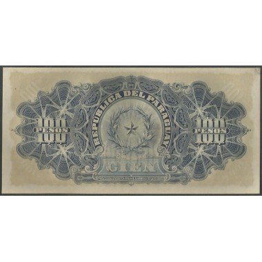 Paraguay, 100 Pesos L26 Dic 1907 P159