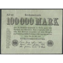 Alemania 100.000 Mark 25 Jul 1923 P91a