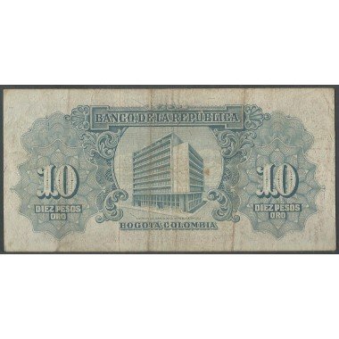 Billete de 10 Pesos 1 ene 1958 BGW174