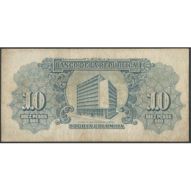 Billete de 10 Pesos 2 ene 1961 BGW176