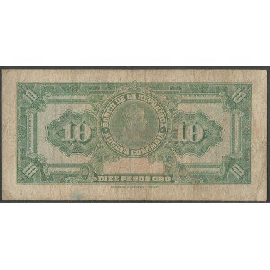 Billete de 10 Pesos 2 Ene 1963 8 Dig. BGW178